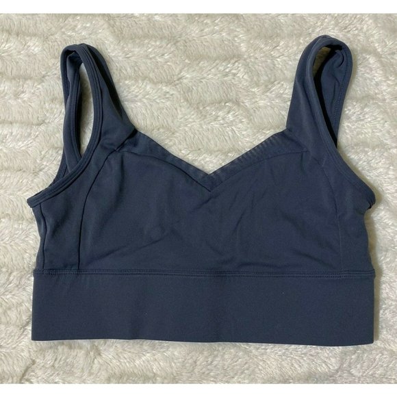 Women's Unbranded cross-fit Athletic Sports Bra Size Medium Blue - Picture 1 of 6